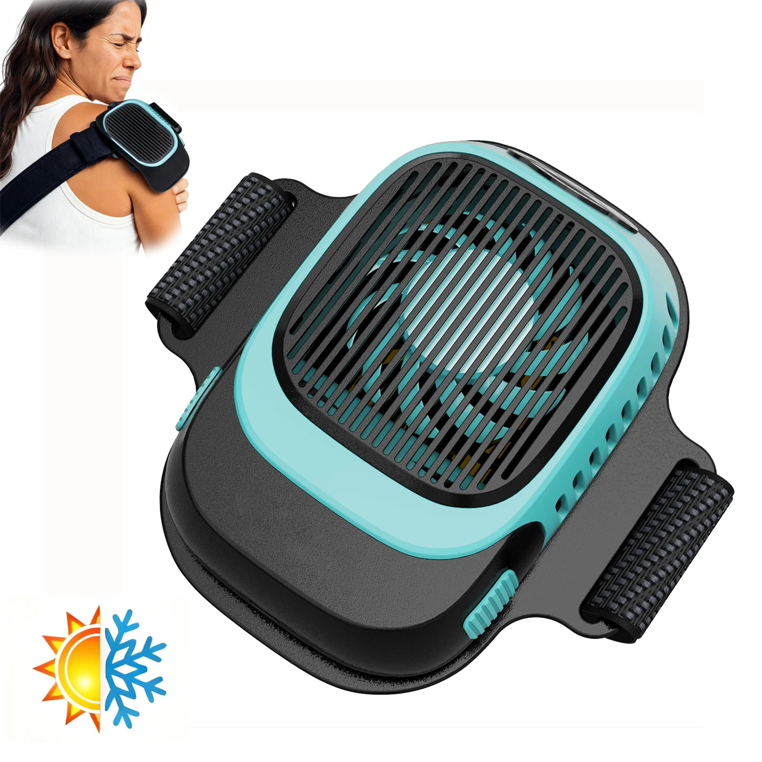 Cold And Hot Compress Therapy Massager 2-In-1 Rechargeable For Temporary Pain Relief And Muscle Fatigue Release After Exercise