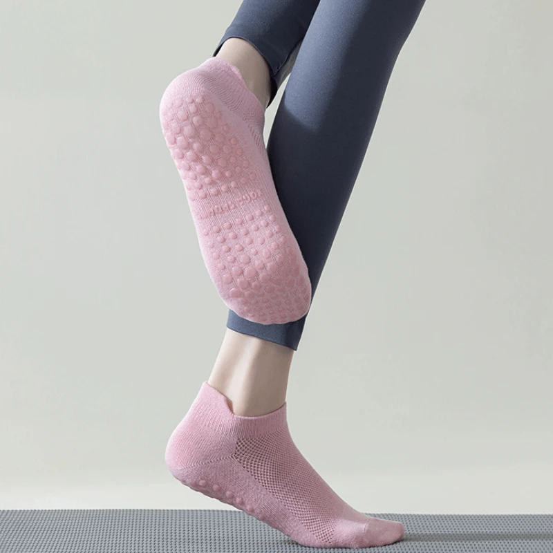 Summer Thin Shallow Mesh Breathable Yoga Socks Pilates Socks Professional Bottom Anti-slip Sports Socks Gym Dance Fitness Socks