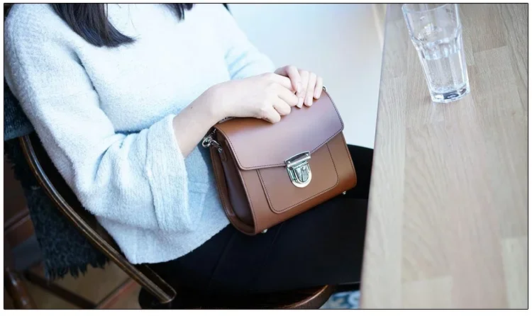 Japanese steel knife mold hand leather small square bag shoulder bag cross body bag  hand leather tool knife mold AAB-198
