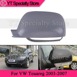 Kamshing Rearview Mirror Cover Lid For VW Touareg 2003 2004 2005 2006 2007 Side Rear View Mirror Cap Shell Housing