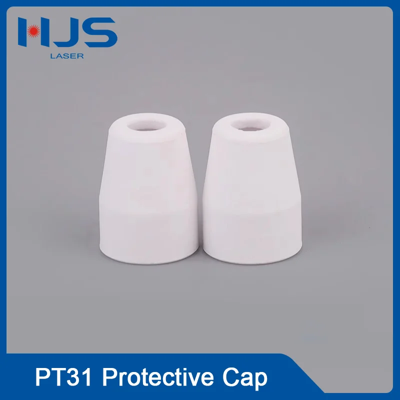 HJS Laser 5pcs PT-31 Plasma Cutting Machine Protective Cover - Ceramic Protection Cap for Plasma Cutter Accessories