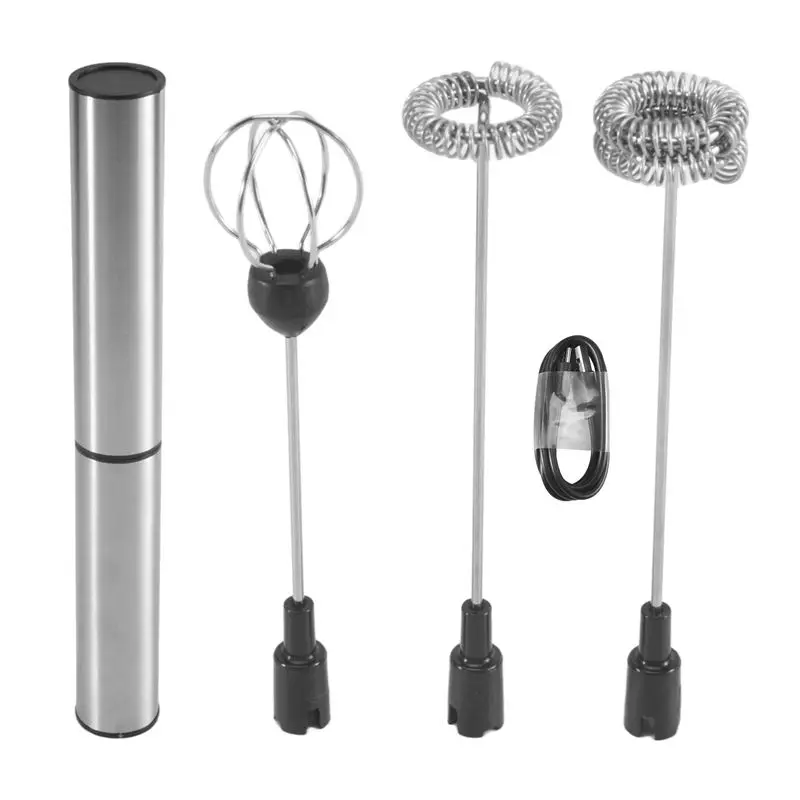 WHOLESALE LOT Milk Frother Handheld Coffee Frother Electric Whisk, USB Rechargeable Foam Maker Bubbler Egg Beater For Hot Chocol