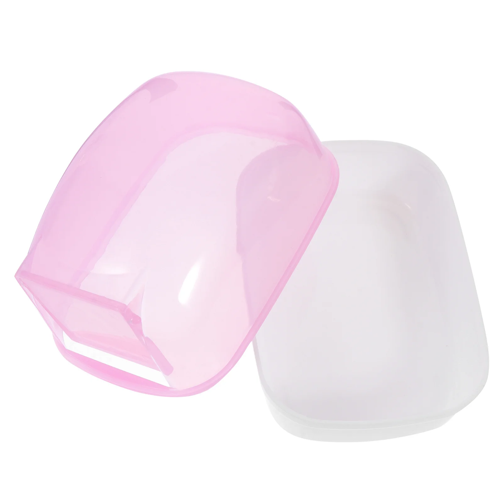 

2pcs Automatic Opening Hamster Bath Transparent Plastic Bathtub Dust Bath Container For Small Pets Hamster Bathroom