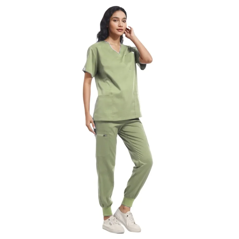 Multilcolors Hospital Medical Scrub Suits Uniform Women Men Scrubs Set Beauty Work Clothes Nurse Accessories Dental Surgery Suit