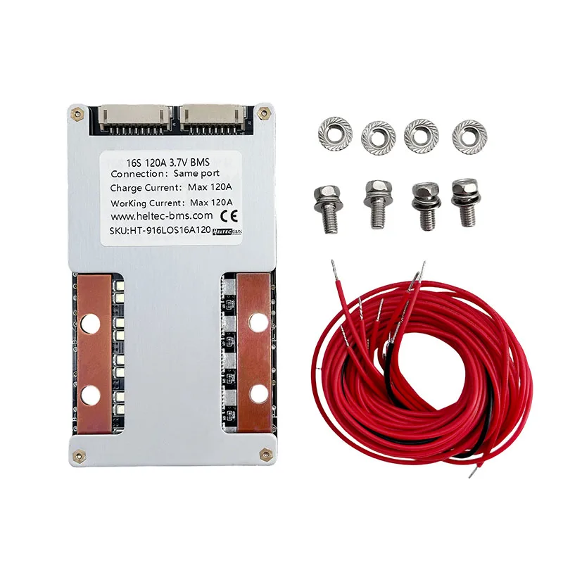 10S 12S 13S 14S 16S 36V BMS 48V 60V 120A BMS الثلاثي بطارية ليثيوم لوح حماية البطارية مع شحن متوازن