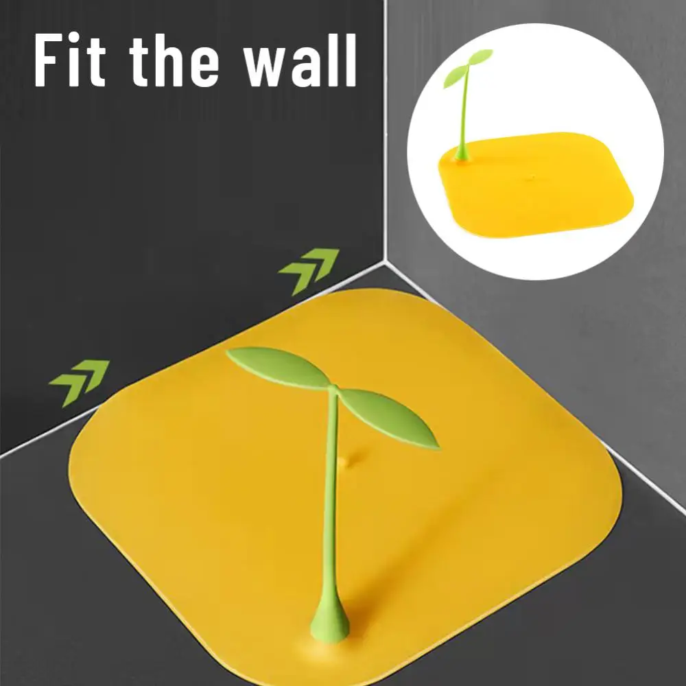 1/3PCS Plugs Small Grass Sprouts Sewer Bean Sprouts Shape Deodorant Mat Silicone Anti-insect Anti-odor Floor Drain Cover Kitchen