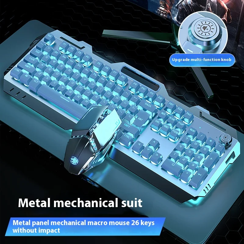 Mechanical Tea Axis Tactile Keyboard Mouse Headphone Set Laptop Wired Keyboard Mouse Xiaomi E-Sports Game Pc Official-Website