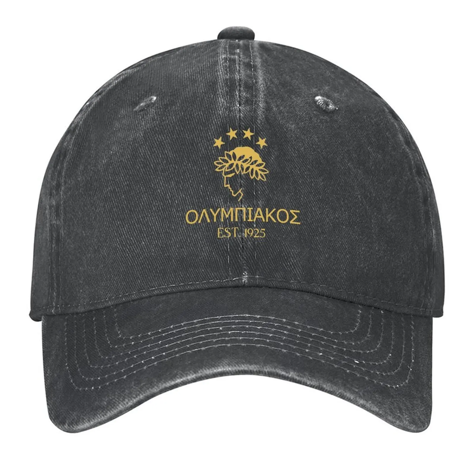 

Olympiakos Greek Gold Baseball Cap Vintage foam party Hat fishing caps man fun hats Women Hats Men's