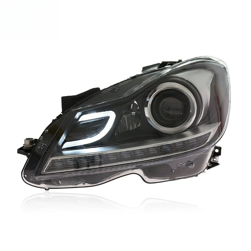 Suitable for 11-14  C-Class W204 headlight assembly modified high matching LED lens daytime headlamp