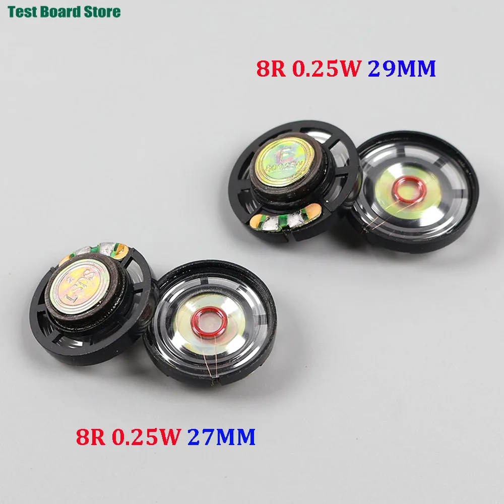 

2Pcs New Ultrathin Toy Early Childhood Education Machine Car Horn 8 Ohms 0.25 Watts 0.25W 8R Speaker Diameter 27MM 29MM