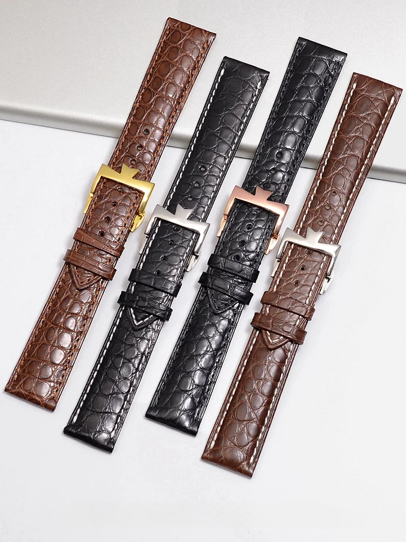 Alligator leather strap for Vacheron Constantin leather watch strap crocodile skin belt men\'s models 19mm 20mm 21mm 22mm band