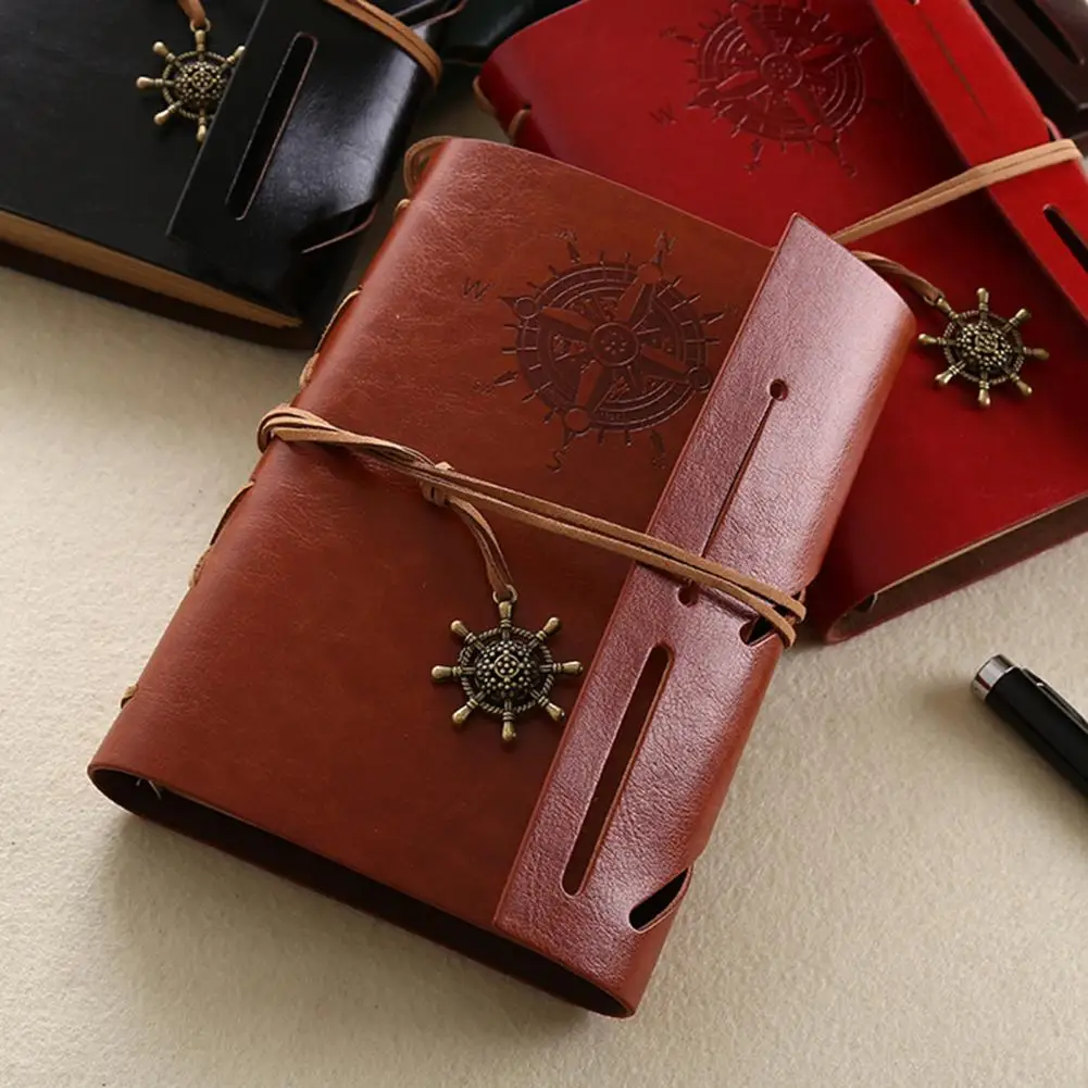 Convenient  Diary Notepad 80 Sheets Travelers Note Book Diary Notepad Vintage Unlined Diary Notebook Stationery Gift