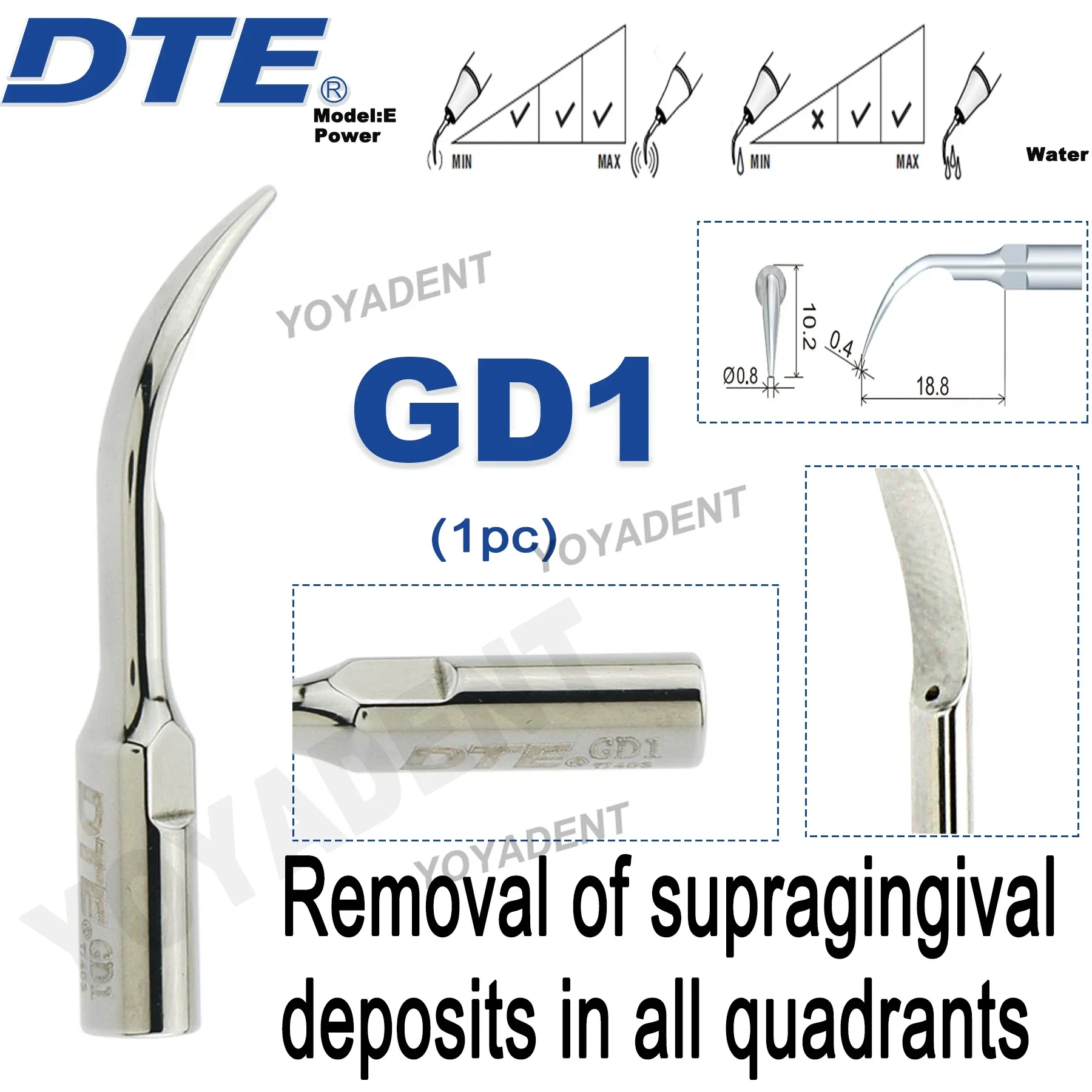 Końcówki dzięcioła DTE Dental ultradźwiękowa końcówka skalująca końcówki skalera przygotowanie jamy ustnej Fit NSK SATELEC ACTEON końcówka skalera