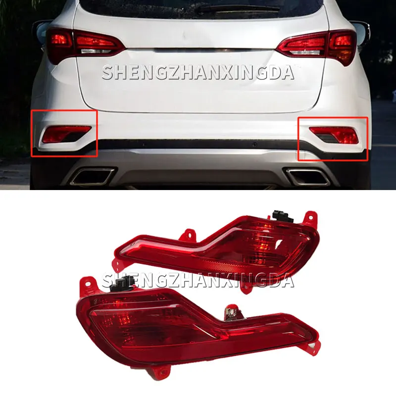 For hyundai Santa Fe IX45 2017-2018 Car rear bumper lights, reverse lights, rear brake lights, warning lights, signal lights
