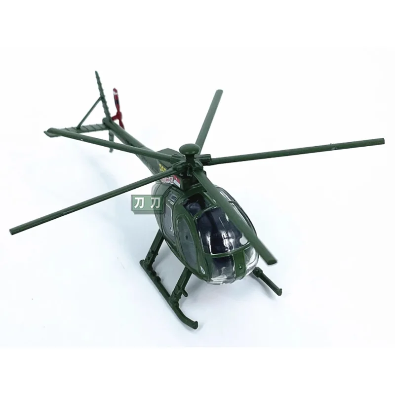 Diecast Scale 1/100 American OH-6A Helicopter Model Alloy Material Decoration Collection Display Toy Gifts