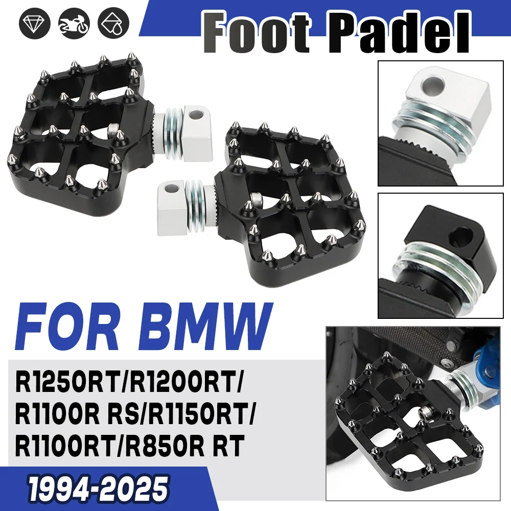 

For BMW R1200RT LC r 1200 rt R 1250RT r1100 r R 1150RT R 850 R/RT Motorcycle Footrest Passenger Rear Foot Pegs Pedal Foot Rests