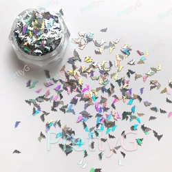 PrettyG 1 Box 4mm Mini Lightning Shape Holographic Glitter Sequins for Resin DIY Making Art Craft Nail Decoration Accessories