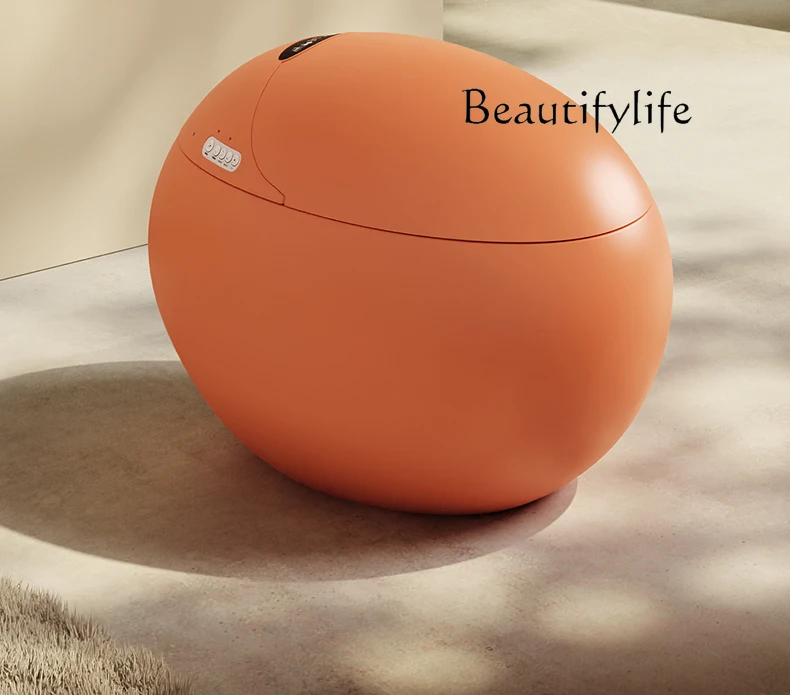 

Orange Orange Smart Toilet No Water Pressure Limit Multifunctional Personality Vitality Orange Color Toilet