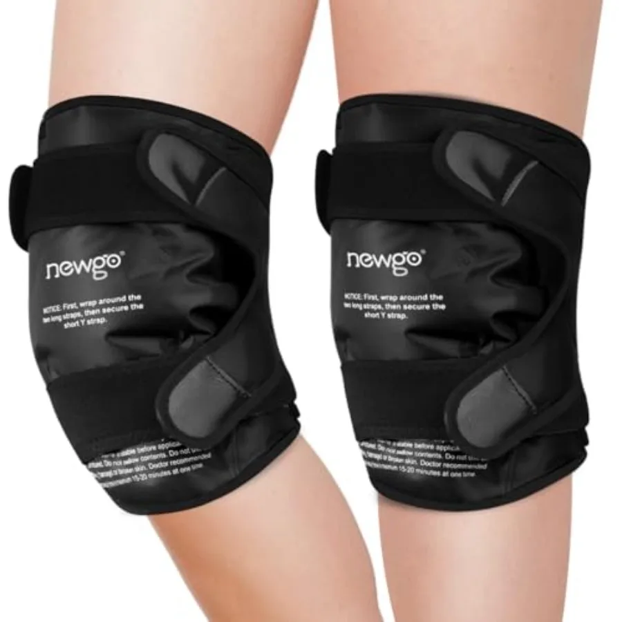 

Многоразовый охлаждающий компресс для колена при травмах, обхватывающий всю область колена, для восстановления после операций, гелевый холодный компресс-бандаж