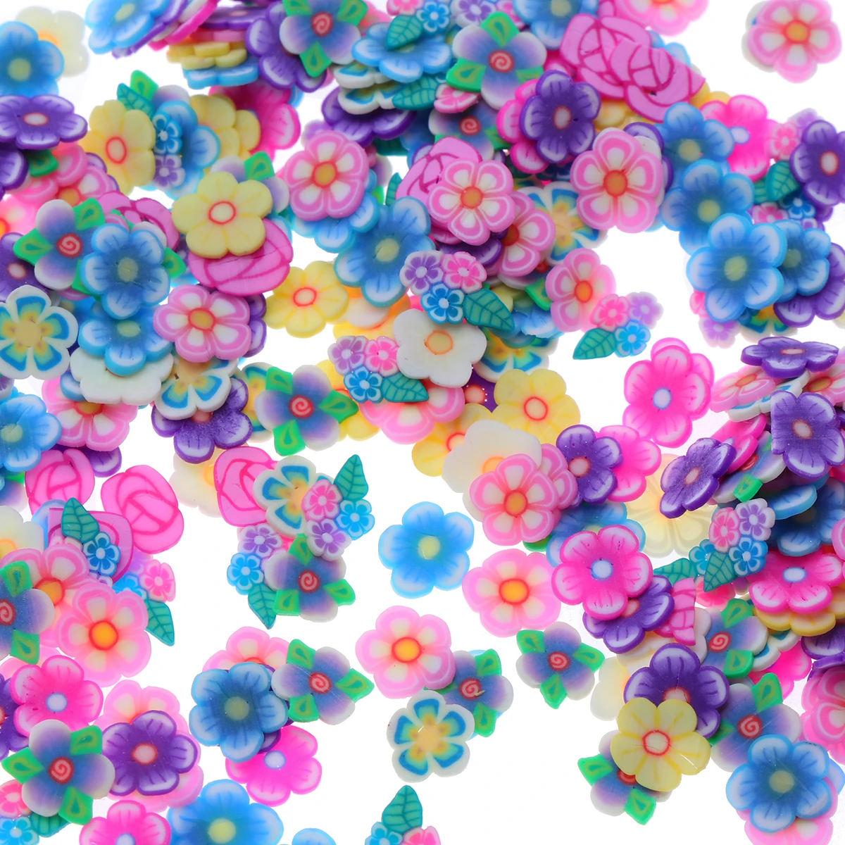 

3 Packs Nail Art Slices Bright Colors Fruit Flower Leaf Designs Multipurpose Clay Stickers Handmade Crafts Gifts Nail Decoration