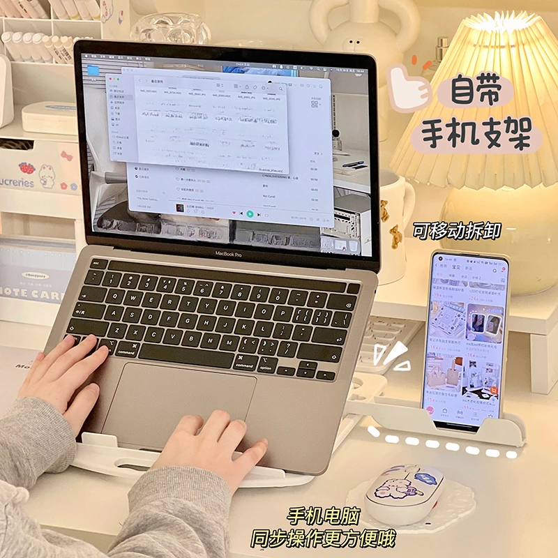 Rotatable Laptop Stand Bracket Vertical Radiator Portable Shelf