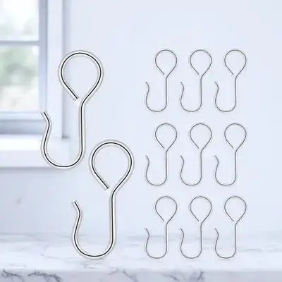 

iplusmile 50Pcs S Shaped Car Seat Cushion Fixing Hooks Vehicle Seat Pad Hanger Installation Fastener Replacement