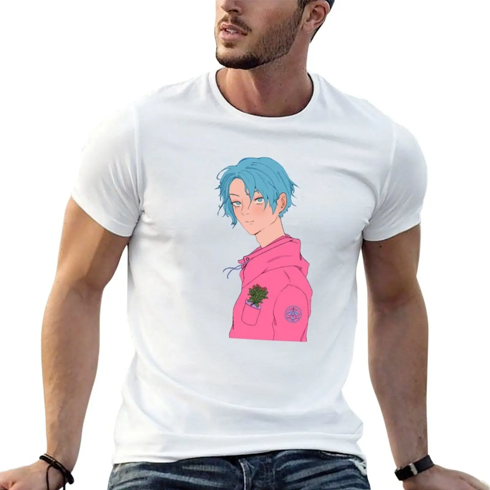 

Handsome boy T-Shirt anime t shirts oversize man t shirts high quality luxury brand T-Shirt