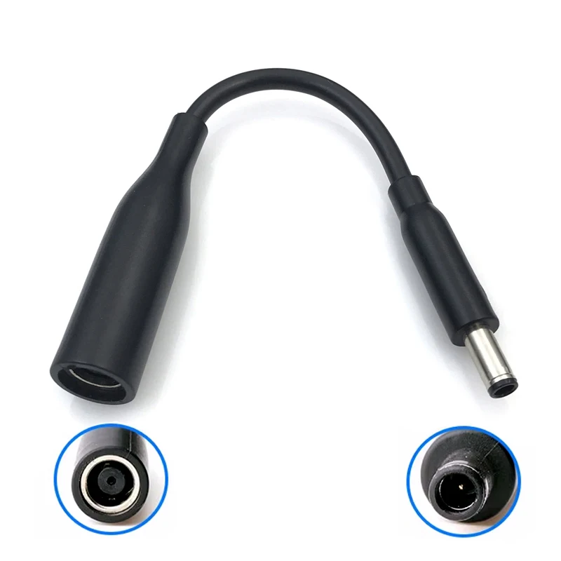 For Dell Laptop DC Power Charge Converter Adapter Cable Cord 7.4x5.0 female to 4.5x3.0 mm male Dropshipping short Cable