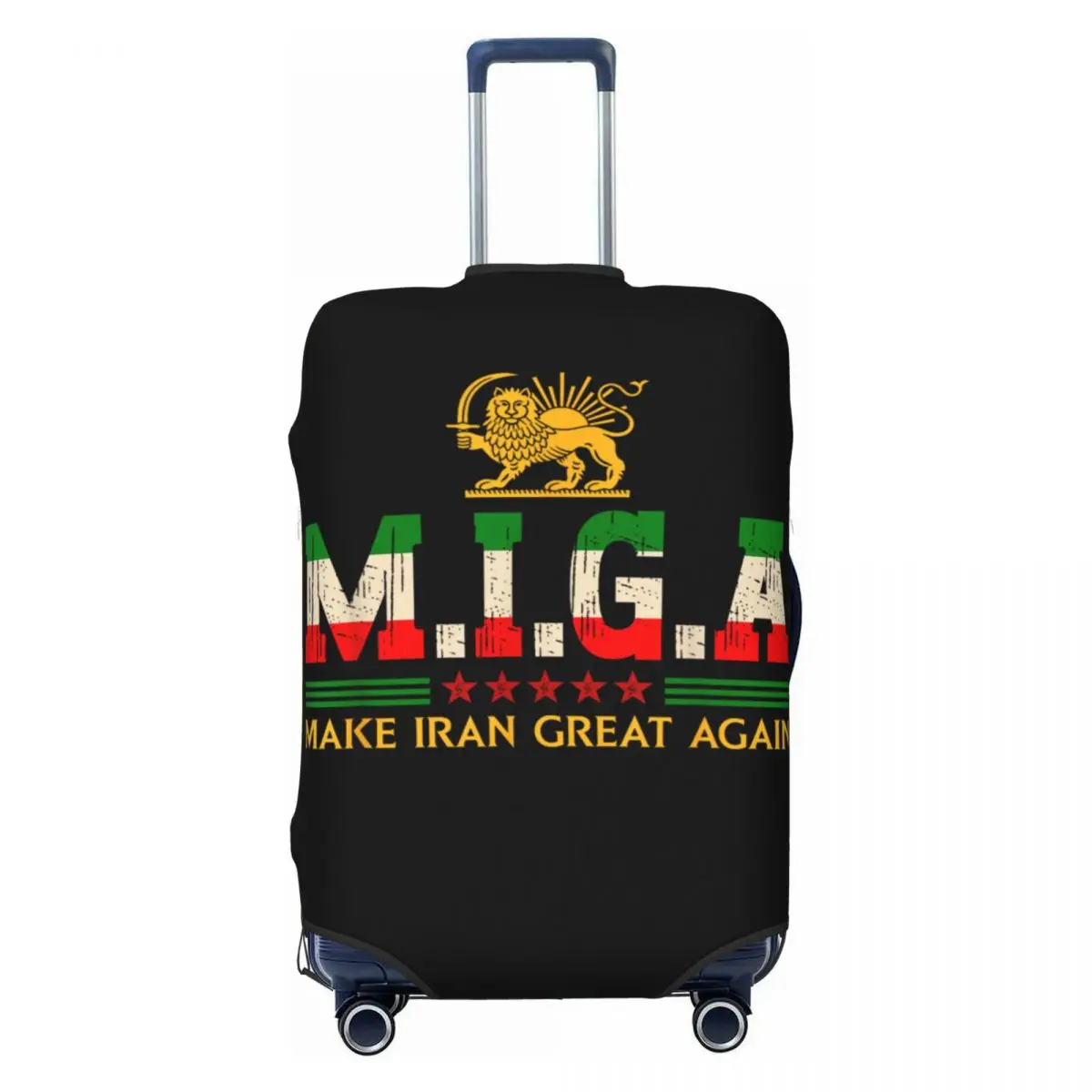 

Make Iran Great Again Iran MIGA Suitcase Cover Cruise Trip Protection Vacation Useful Luggage Case