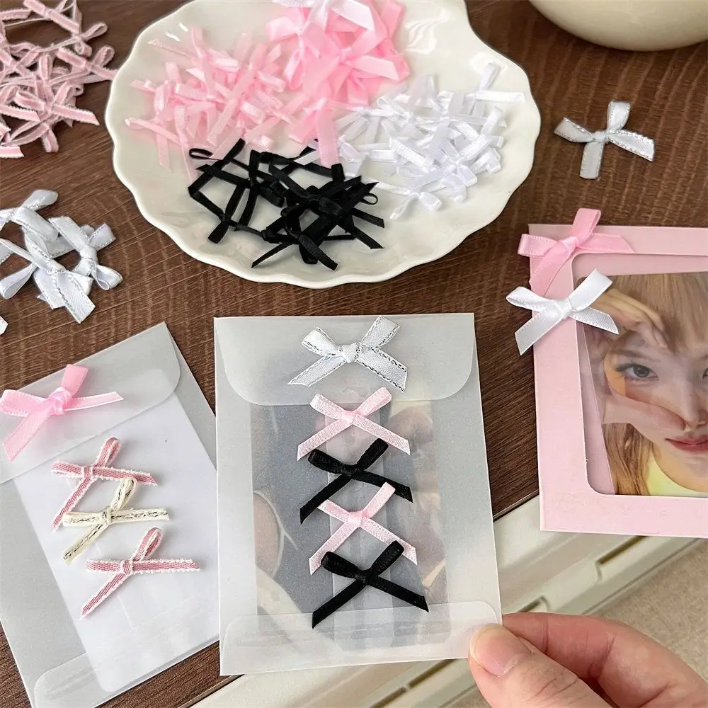 10pcs Handmade Craft Ribbon Bow Accessories Headdress DIY Hair Clip Accessories Balletcore Korean Style