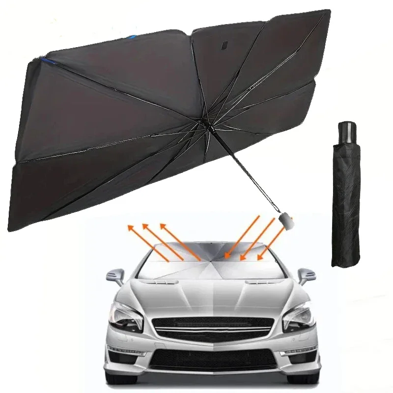 

Car Windshield Sun Shade UV Protection Heat Insulation Foldable Universal Fit Easy Installation for Cars Car Shade Parasol