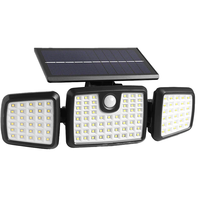 270 Degree Waterproof Outdoor Wall Mounted Solar LED Lamp Square with Motion Sensor Garden Use Wall Lights