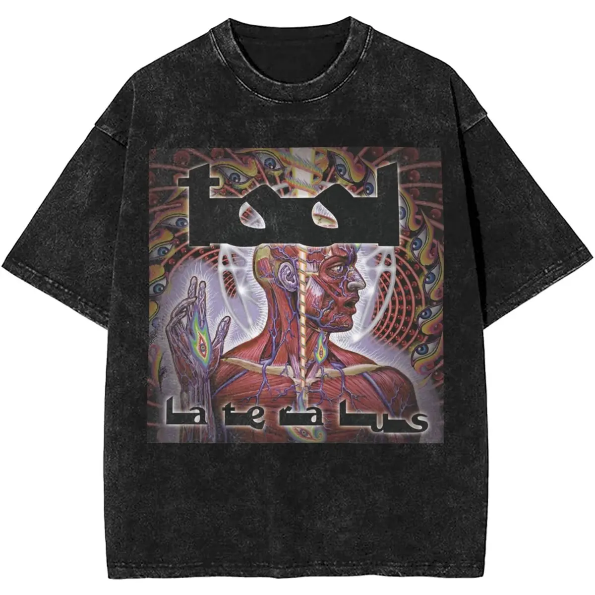 Men Women Rock Tool Band Lateralus Heavy Metal Music Vintage Washed T Shirt Merch Cotton Top Clothes Funny Tees Summer Oversized image 6