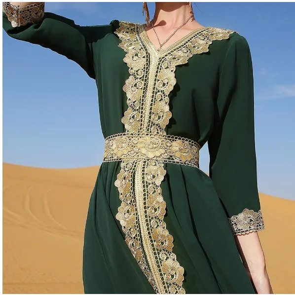 Ramadan eid chiffon abaya dubai kalkoen islam moslim lange jurk abaya voor vrouwen gewaad kaftan marocain de soiree femme musulmane