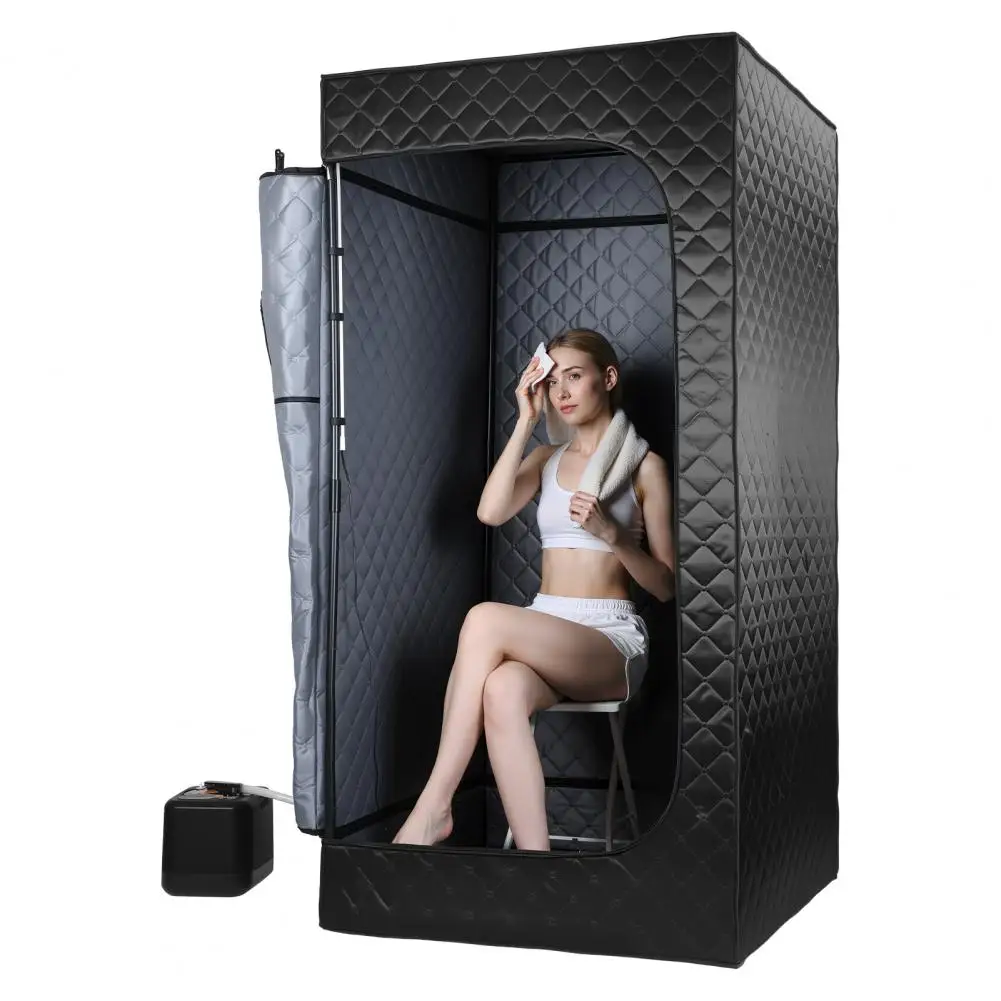 

Портативная паровая сауна-палатка 3л, парогенератор 1400Вт, 9 уровней регулировки, 90x90x180см, полный комплект, простая сборка, домашний спа-центр