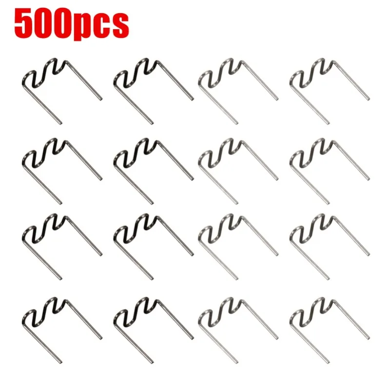 0.6mm/0.8mm 500pcs Welding Wire Nails For Repairing Car Safes Hot Melt Welding Wire Bumper Fracture Repair Plastic Machine Nails
