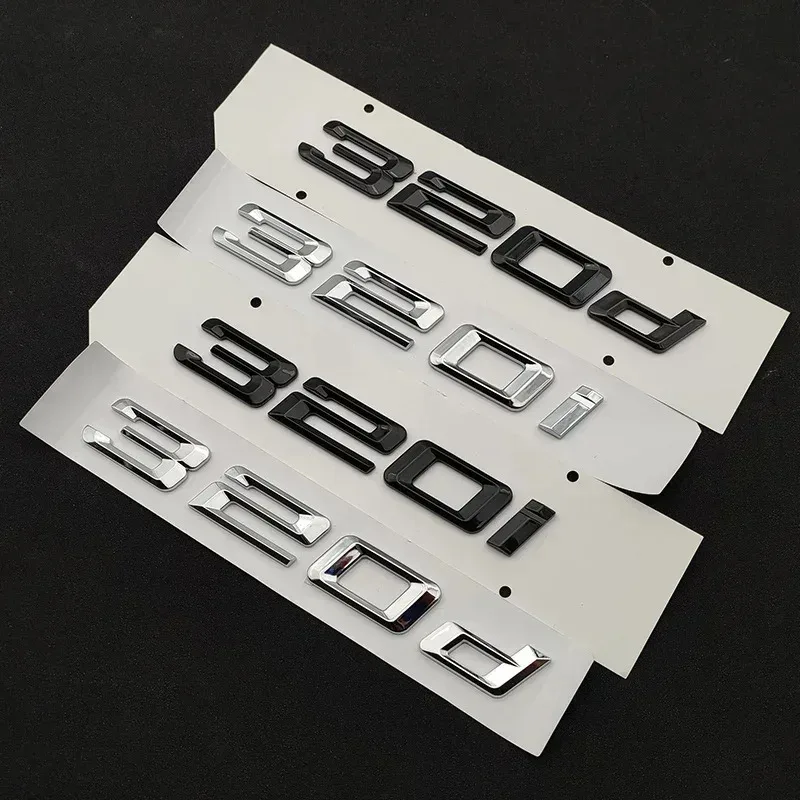 

3D ABS Logo 316i 318i 318d 320i 320d 325i 325d 330i 330d Emblem Letters Car Trunk Sticker For BMW E46 E36 E90 F31 Accessories