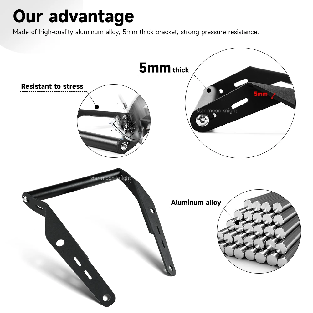 Suporte de motocicleta Smart Phone GPS Navigation Bracket, Windshield Fairing Mount, suporte para VOGE SR250GT SR 250 GT 2023