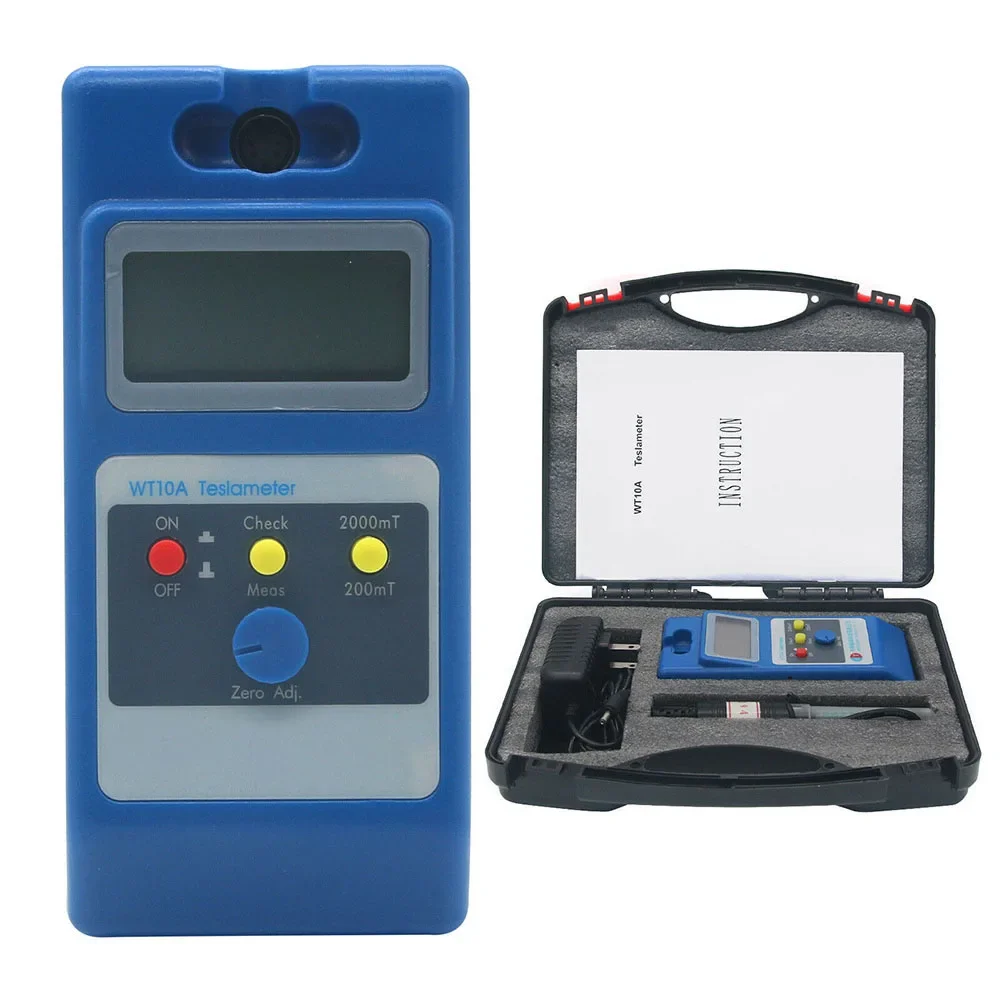 

Handheld Digital Gauss Meter 0~2000mT Magnetic Field Tester for Permanent Magnet DC Motors Portable and Easy to Operate