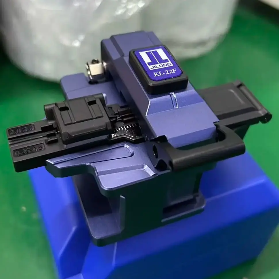 

JILONG-KL-22F Fiber Cleaver 16 Faces Blade High Precision for FTTH Fiber Cable Cutter 0.25 0.9 2.0 3.0mm