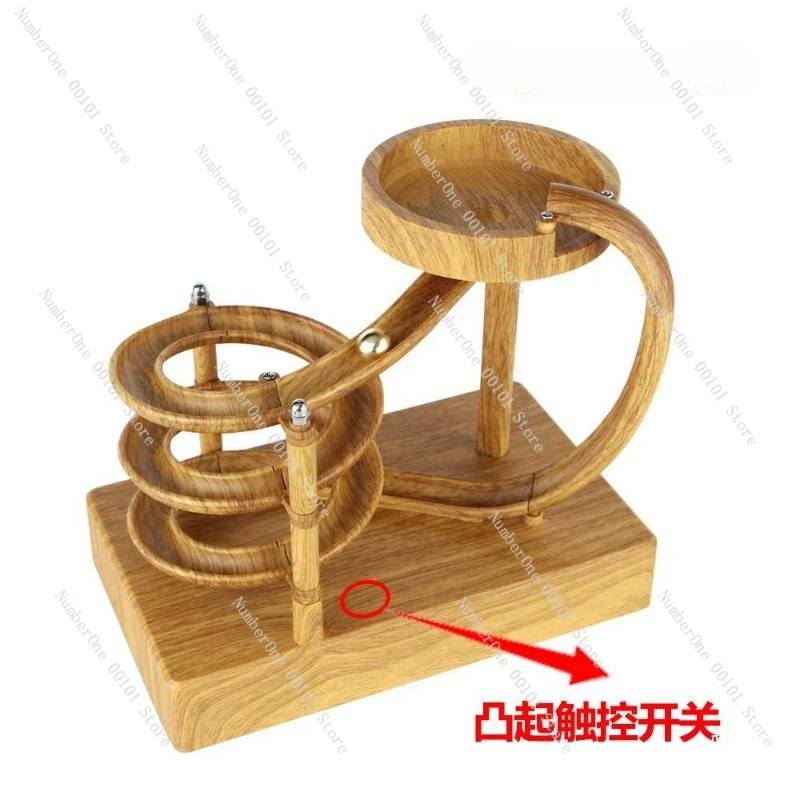 Electromagnetic Acceleration Perpetual Motion Machine Built-in Battery No Need to Plug in Creative Desktop Ornament Toy