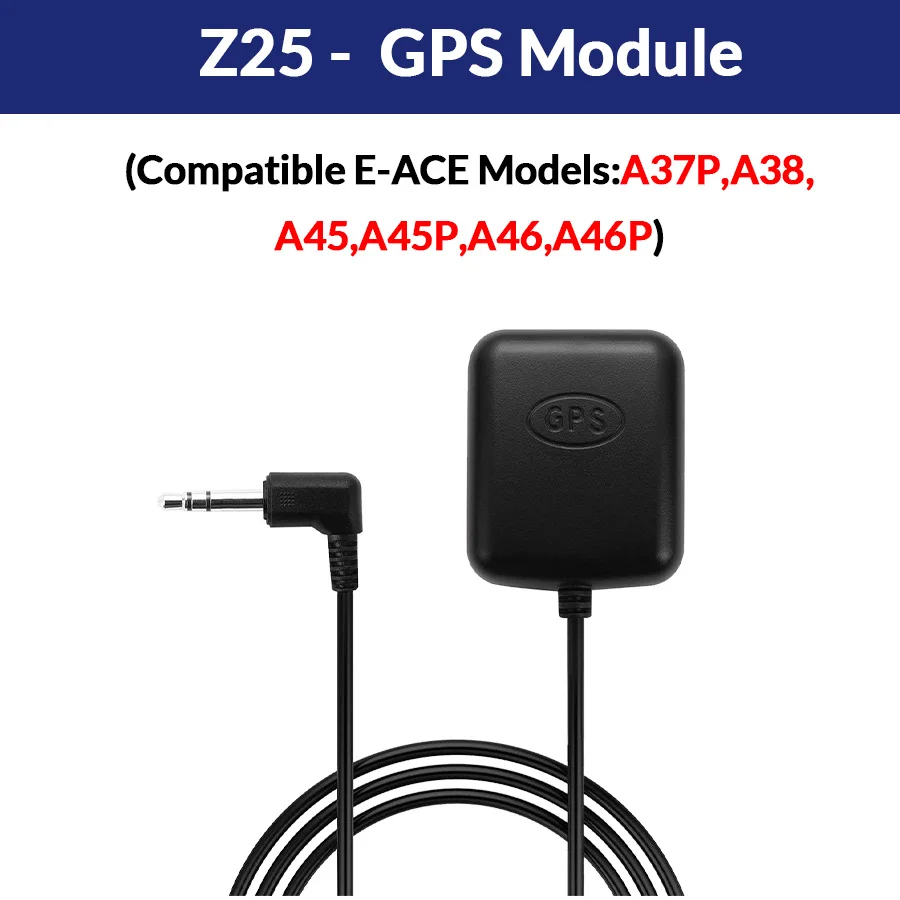 Car GPS Antenna Z25 SMA Connector Cable GPS Receiver Auto Aerial Adapter Used for Car Dvr A37 A37P A38 A45 A45P