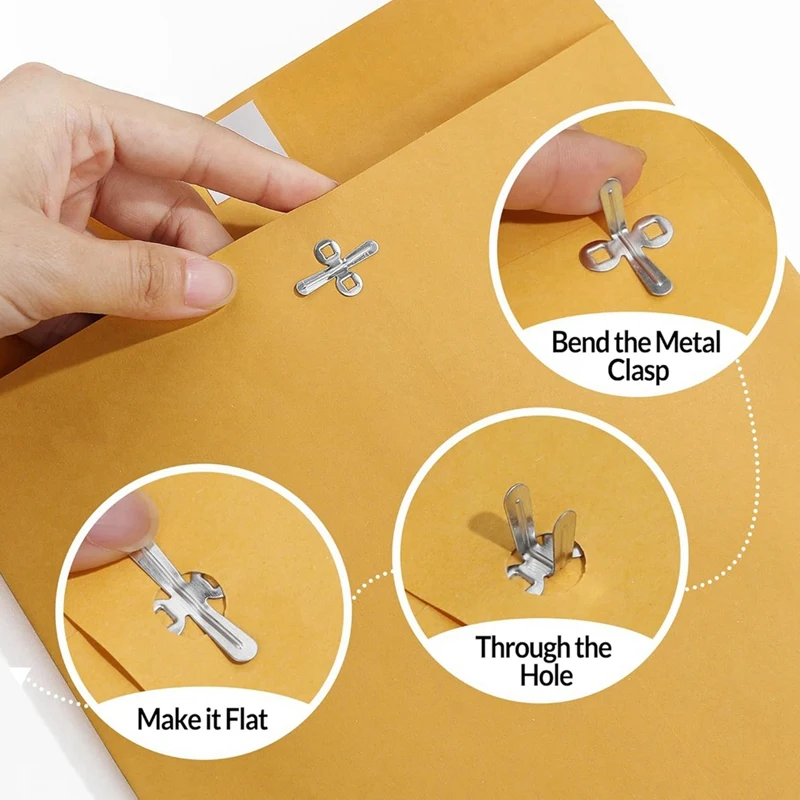 

9x12inch Clasp Envelopes 100 Count - Envelopes with Clasp Closure - for Home, Office, Business, or School-SPMI