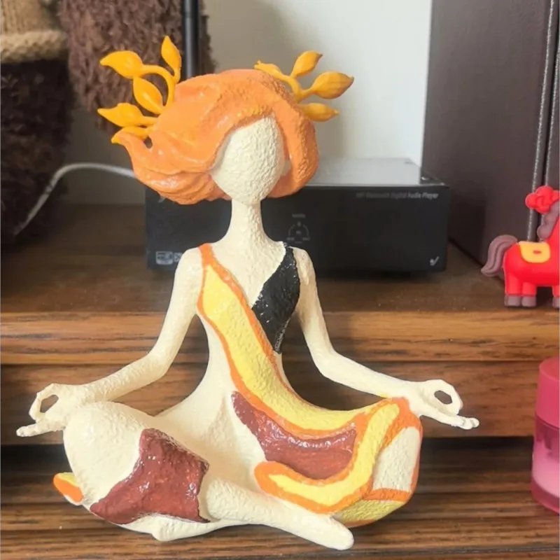 Creative Statues Yoga Shaped Home Decorative Ornament Art Craft Resin Inner Harmony Statues Living Room Decor Ornaments ZJ300