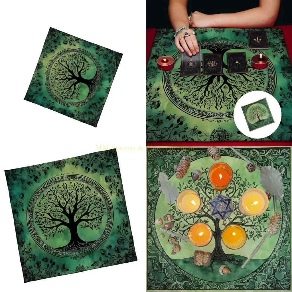 

31be Big Tree Pattern Astrology Tabloth Tarots Divination