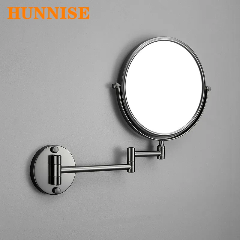 

Newly Bathroom Mirror 3X Magnifying Double Face Bathroom Makeup Mirrors Wall Mounted Dual Arm Extend Grey Bathroom Mirror