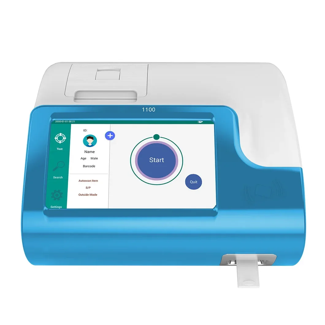 H1100 Portable POCT Quantitative Chemiluminescence Fluorescence Immunoassay Analyzer