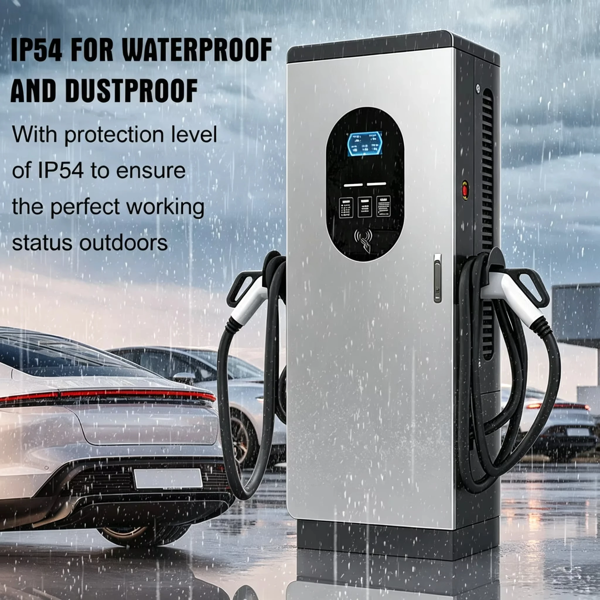 Ev Fast Charger Station 60-120kW Level 3 DC Dual Port EV Fast Charger Pile DC Charging Station
