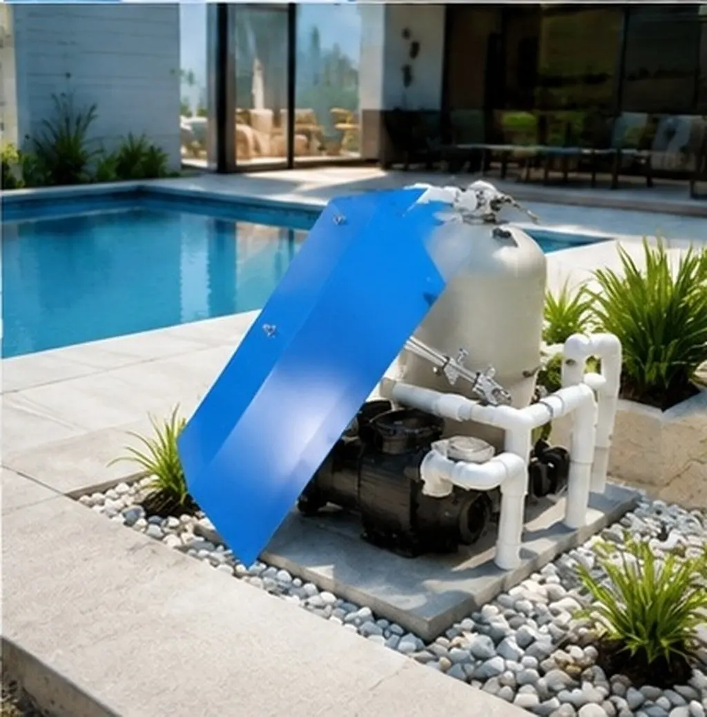Outdoor Pump Motor Cover Adjustable Pool Pump Rain Cover Patio Garden Swimming Pool Motor Rain Guard Above Ground Waterproof