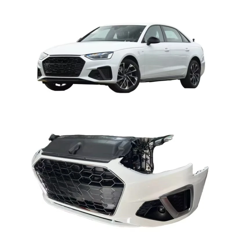 

Оригинальный передний бампер для STLF A4L с решеткой, вентилятором радиатора, жалюзи и жгутом проводов радара